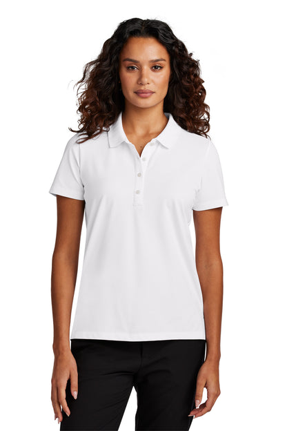 Mercer+Mettle Women's Stretch Pique Polo MM1005 White