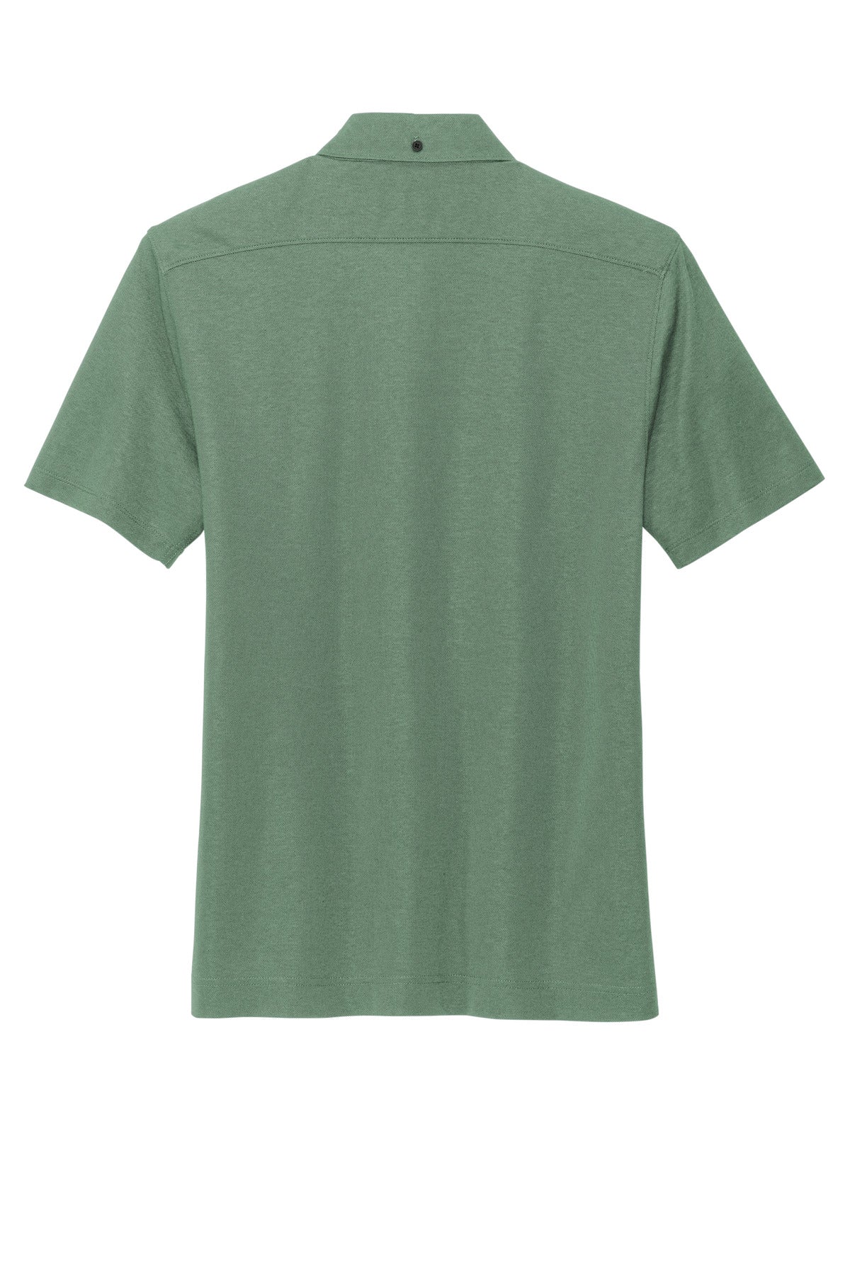 Mercer+Mettle Stretch Pique Full-Button Polo MM1006 Sage Heather