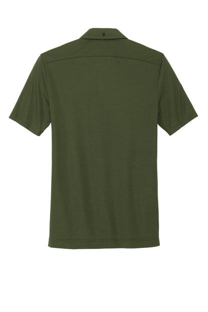 Mercer+Mettle Stretch Pique Full-Button Polo MM1006 Townsend Green