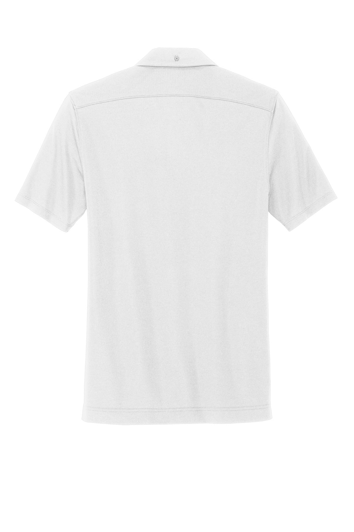 Mercer+Mettle Stretch Pique Full-Button Polo MM1006 White