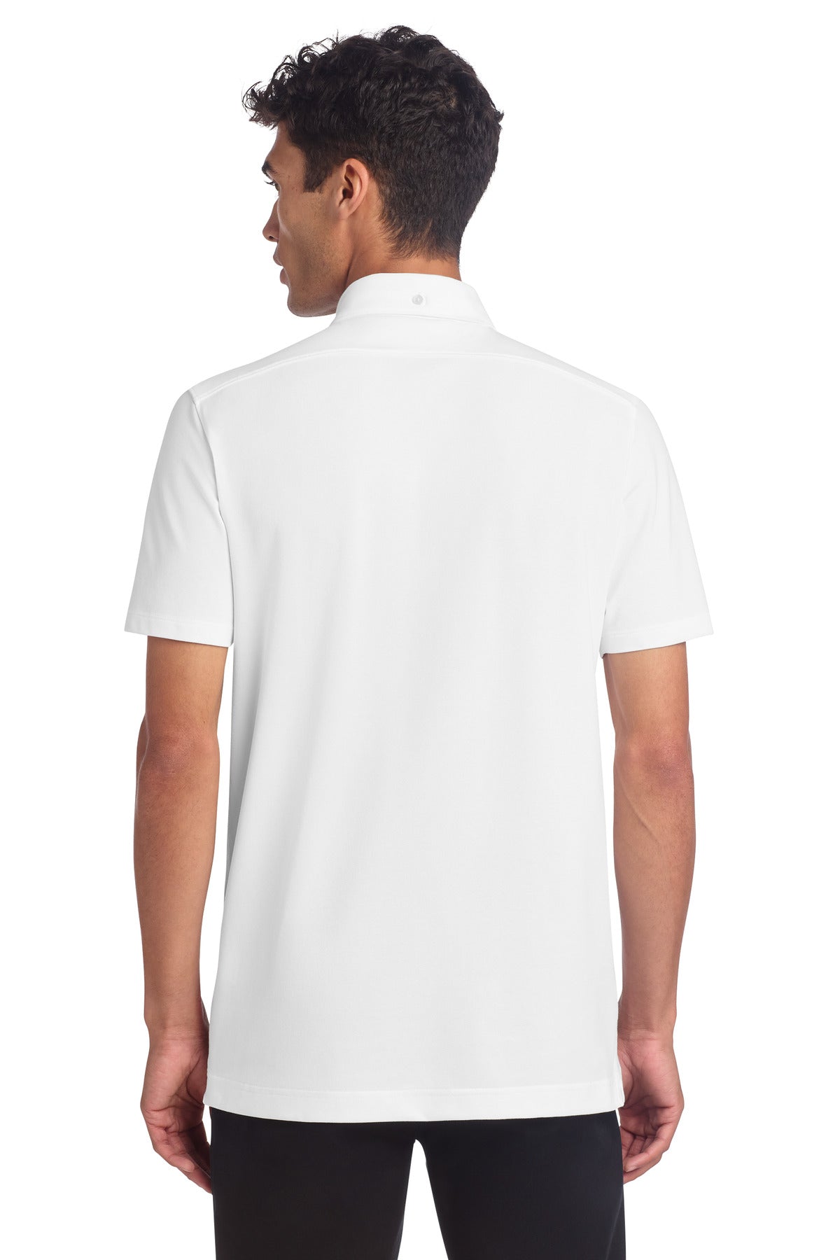 Mercer+Mettle Stretch Pique Full-Button Polo image 2