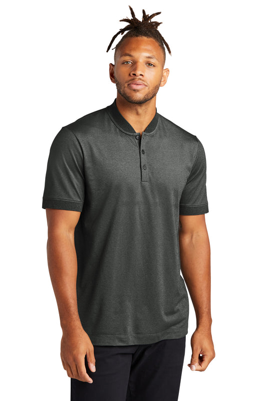 Mercer+Mettle Stretch Pique Henley MM1008 Anchor Grey Heather