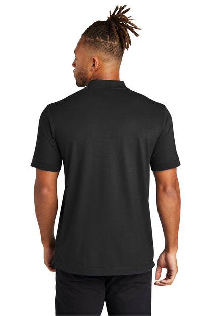 Mercer+Mettle Stretch Pique Henley MM1008 Deep Black