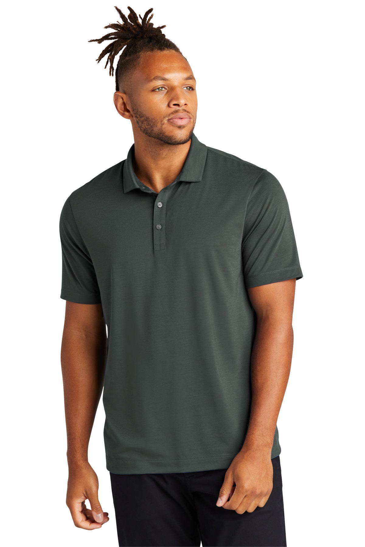 Mercer+Mettle Stretch Jersey Polo MM1014 Anchor Grey