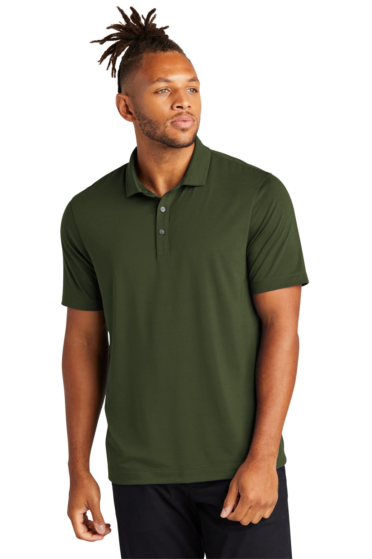 Mercer+Mettle Stretch Jersey Polo MM1014 Townsend Green
