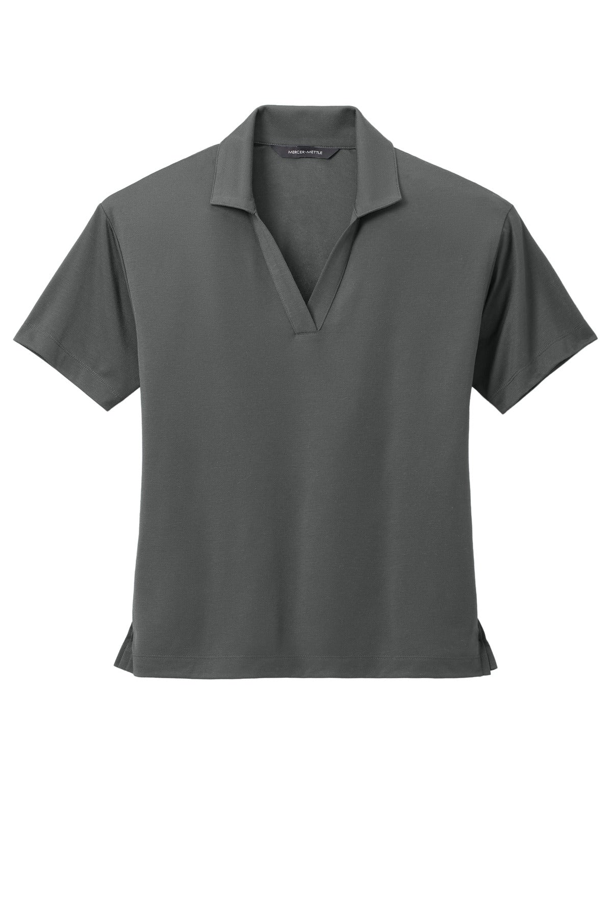 Mercer+Mettle Women's Stretch Jersey Polo MM1015 Anchor Grey