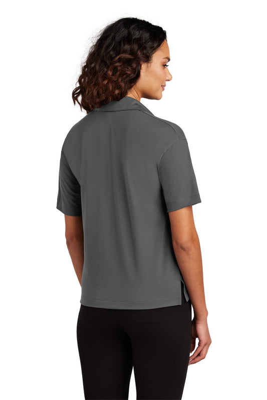Mercer+Mettle Women's Stretch Jersey Polo MM1015 Anchor Grey