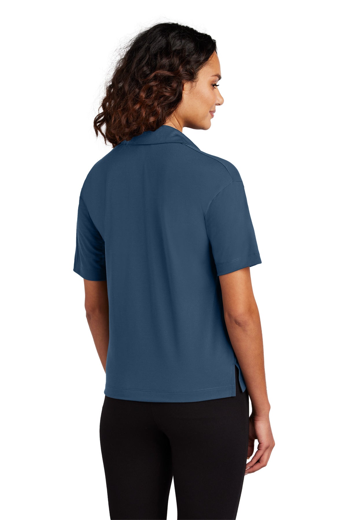 Mercer+Mettle Women's Stretch Jersey Polo MM1015 Insignia Blue