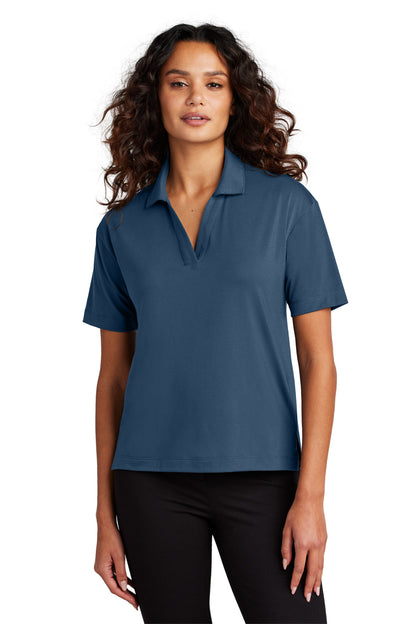 Mercer+Mettle Women's Stretch Jersey Polo MM1015 Insignia Blue