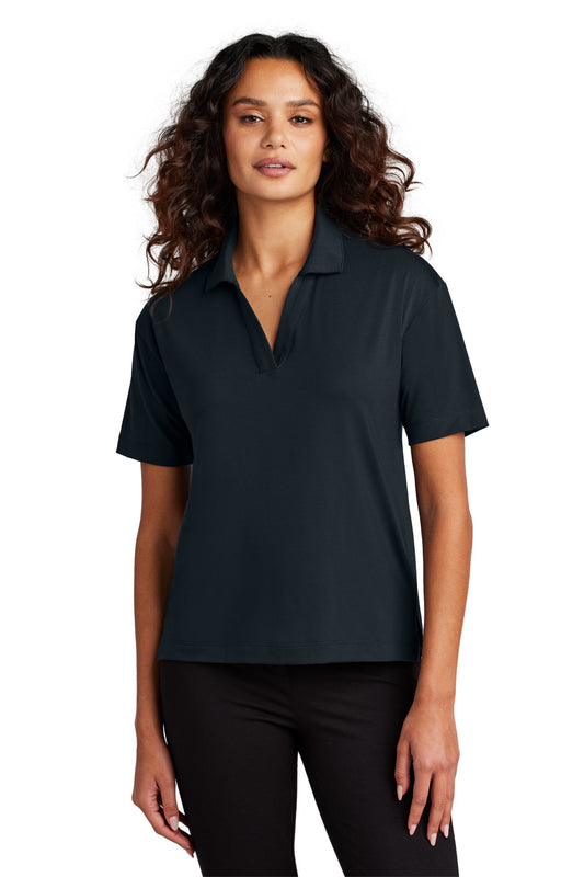 Mercer+Mettle Women's Stretch Jersey Polo MM1015 Night Navy