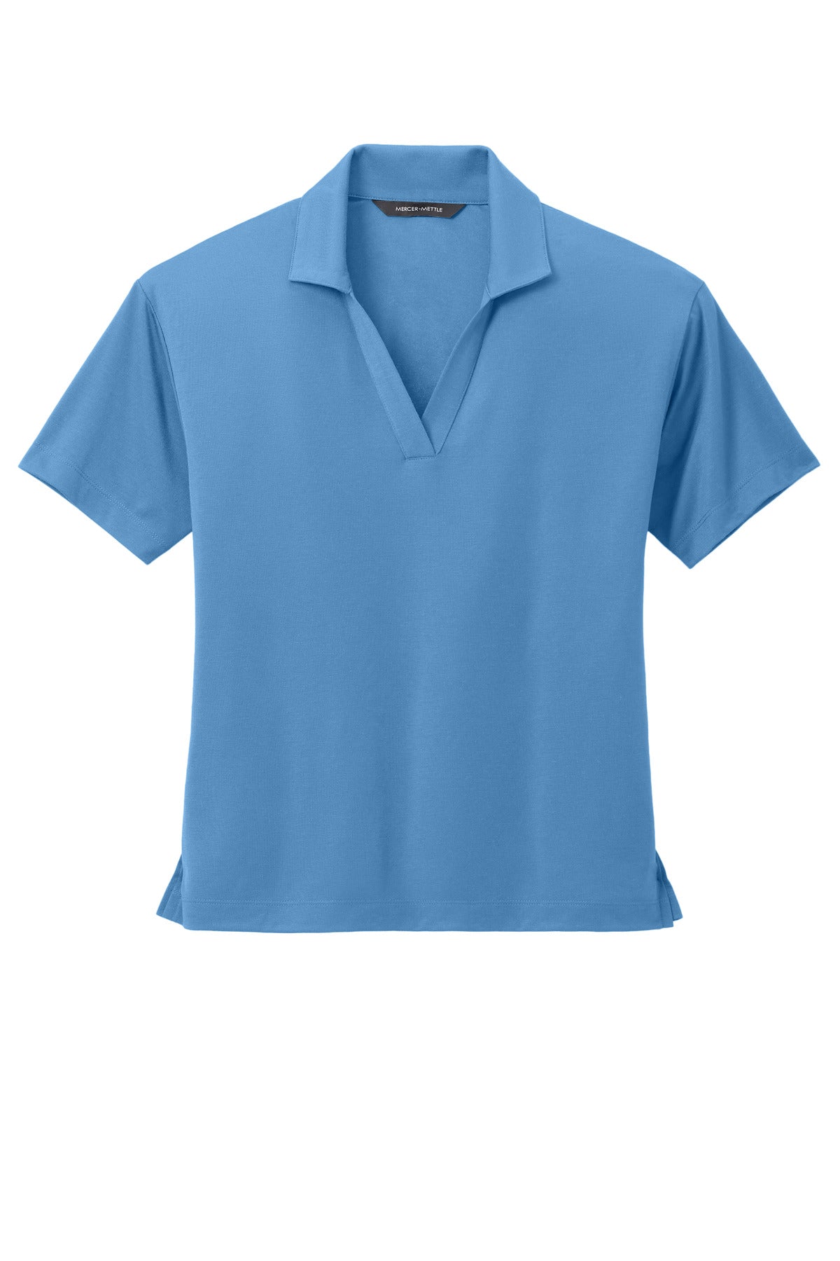 Mercer+Mettle Women's Stretch Jersey Polo MM1015 Parisian Blue