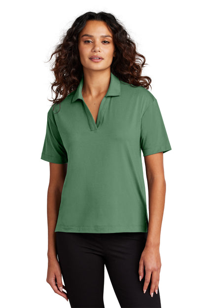 Mercer+Mettle Women's Stretch Jersey Polo MM1015 Sage