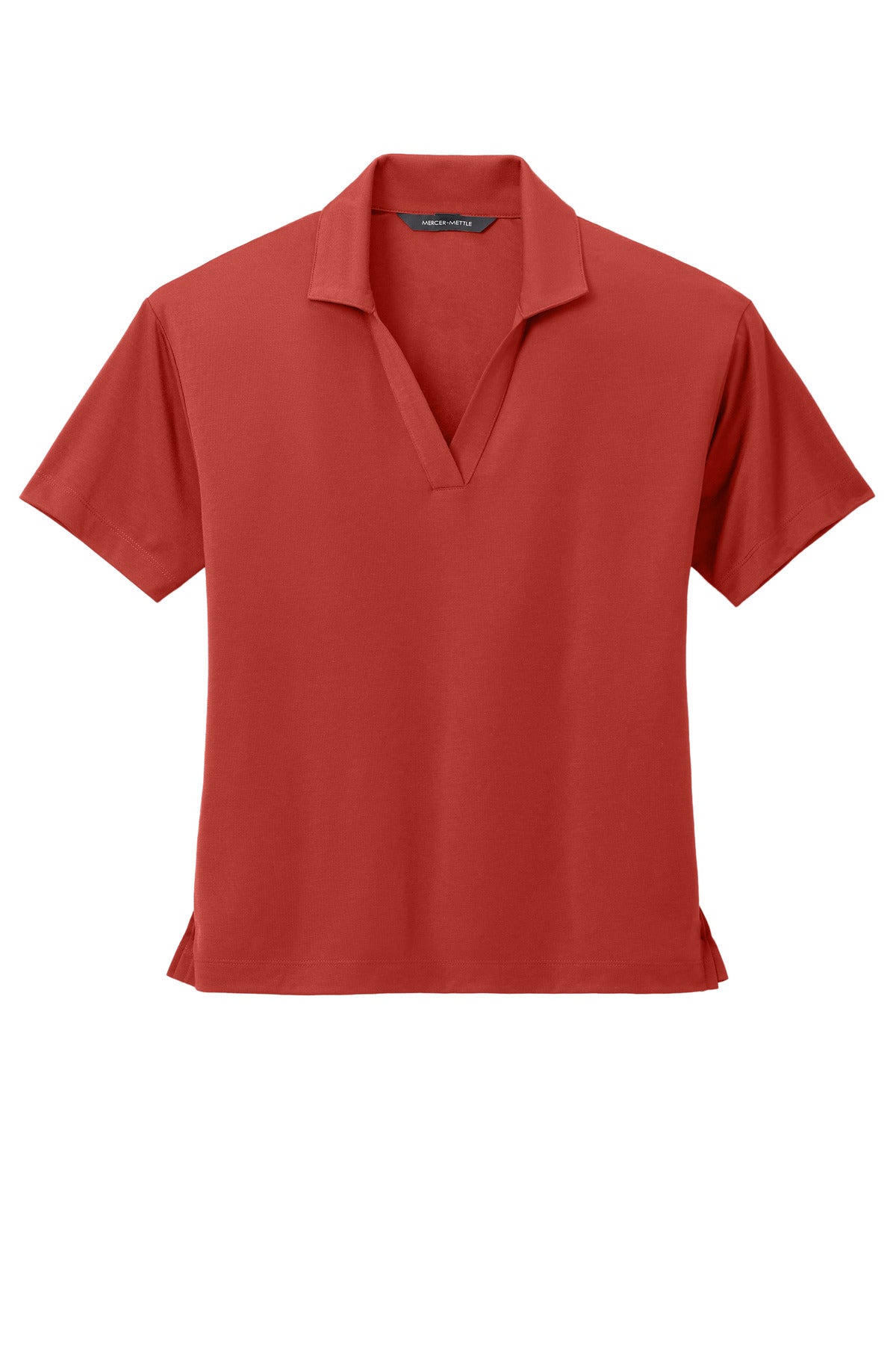 Mercer+Mettle Women's Stretch Jersey Polo MM1015 Terracotta