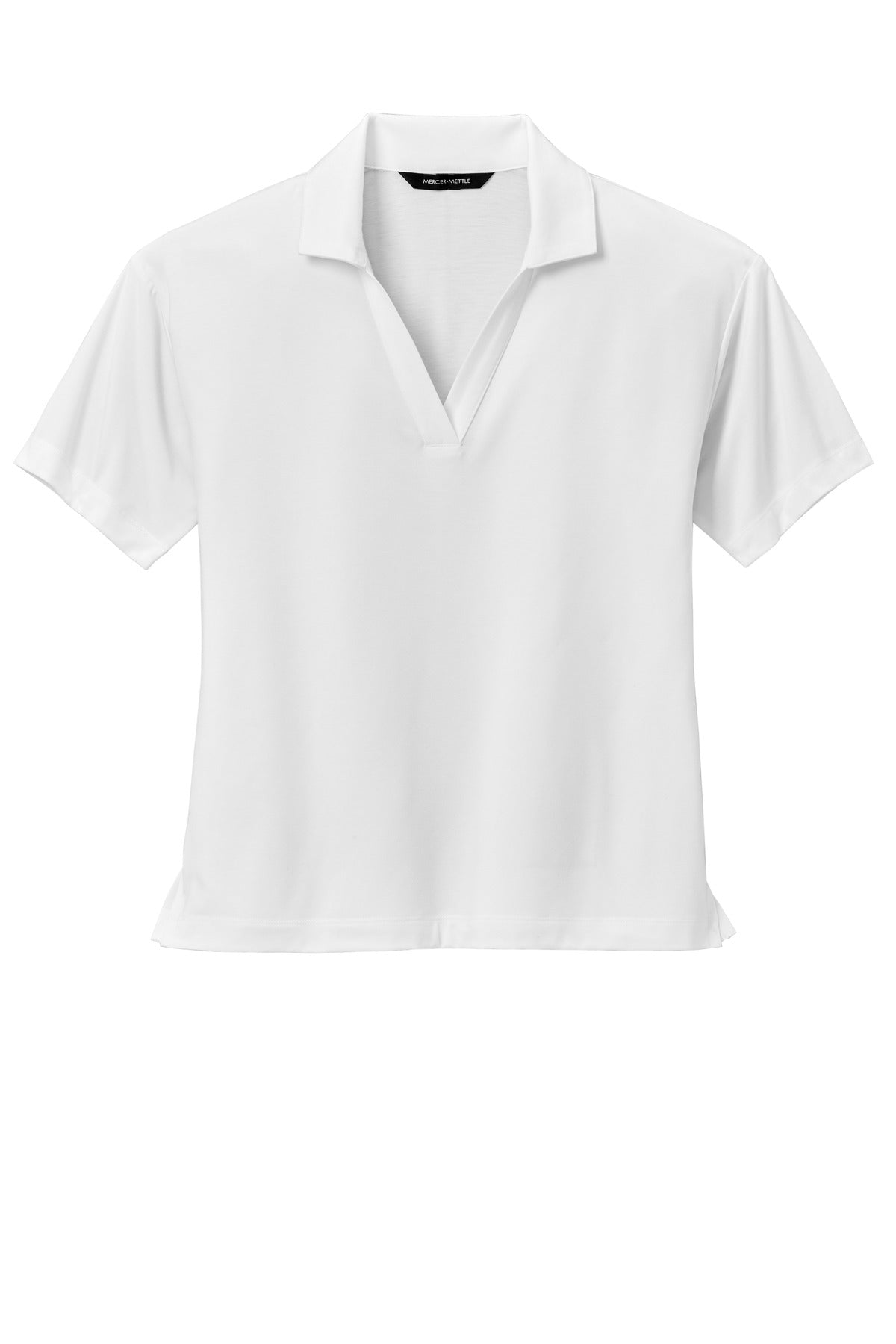 Mercer+Mettle Women's Stretch Jersey Polo MM1015 White