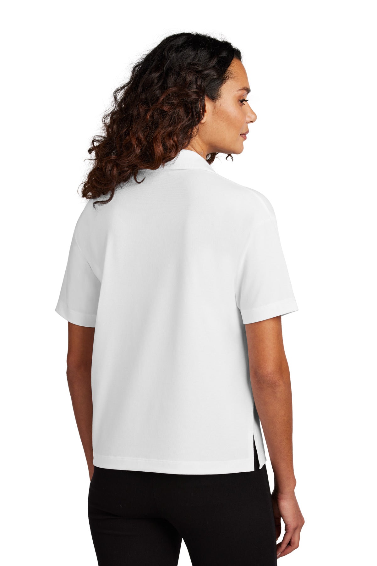 Mercer+Mettle Women's Stretch Jersey Polo MM1015 White