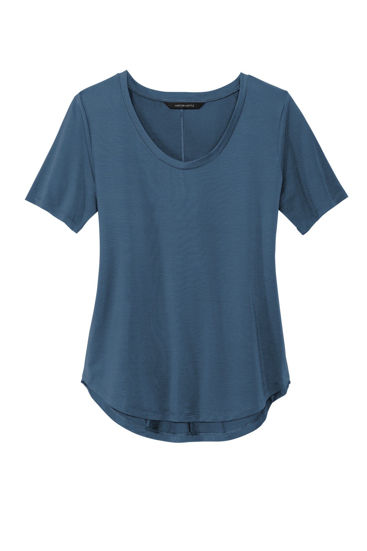 Mercer+Mettle Women's Stretch Jersey Relaxed Scoop MM1017 Insignia Blue