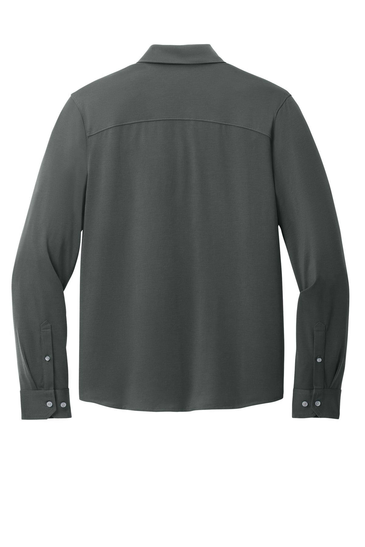 Mercer+Mettle Stretch Jersey Long Sleeve Shirt MM1018 Anchor Grey
