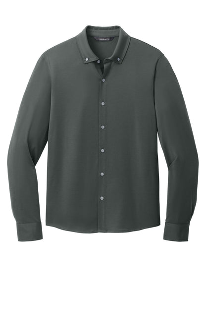 Mercer+Mettle Stretch Jersey Long Sleeve Shirt MM1018 Anchor Grey