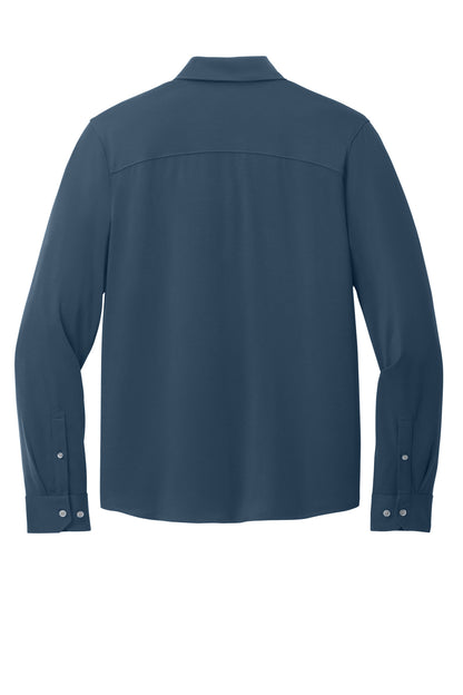 Mercer+Mettle Stretch Jersey Long Sleeve Shirt MM1018 Insignia Blue