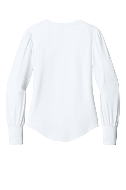 Mercer+Mettle Women's Stretch Jersey Long Sleeve Blouson Top image 4