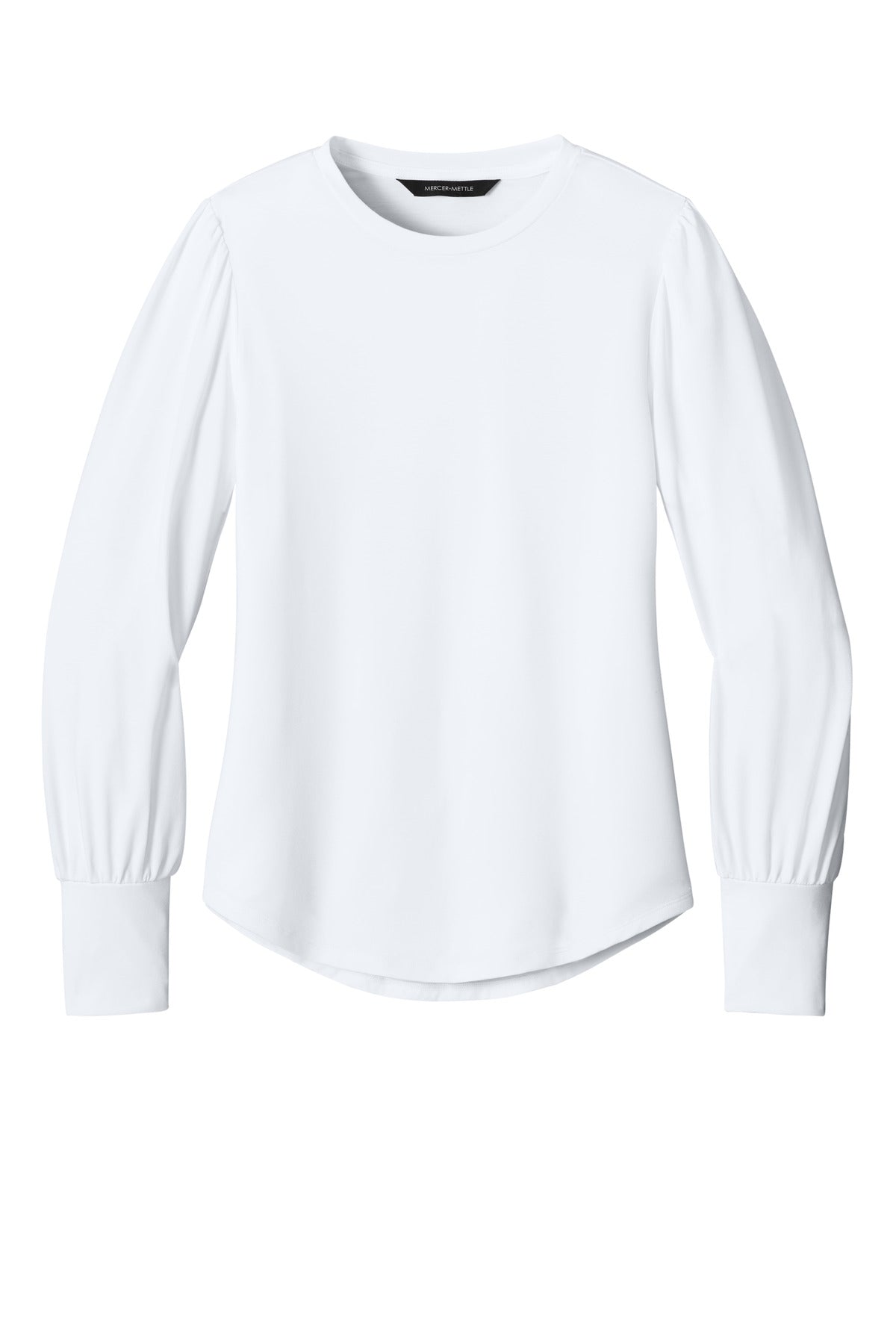 Mercer+Mettle Women's Stretch Jersey Long Sleeve Blouson Top image 3
