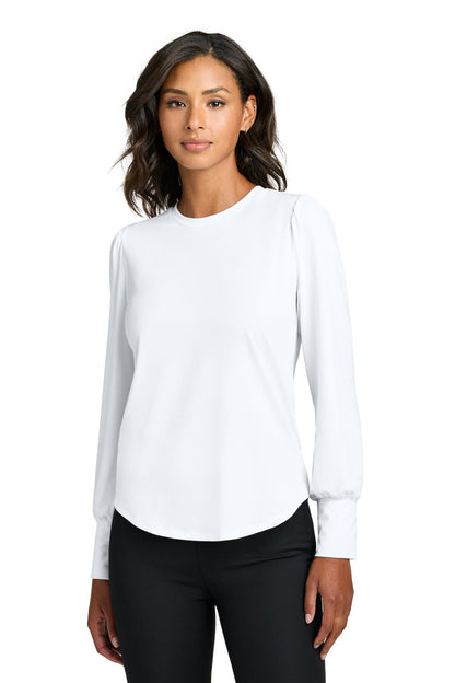 Mercer+Mettle Women's Stretch Jersey Long Sleeve Blouson Top image 1