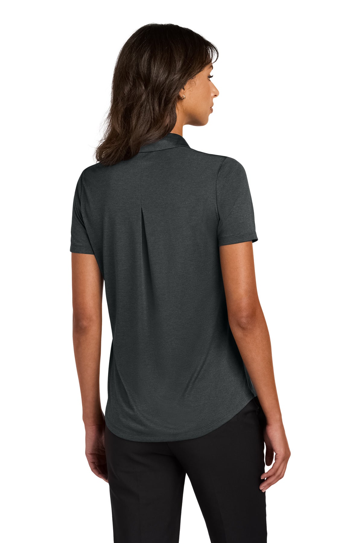 Mercer+Mettle Women's Recharge Jersey Polo MM1021 Anchor Grey Heather