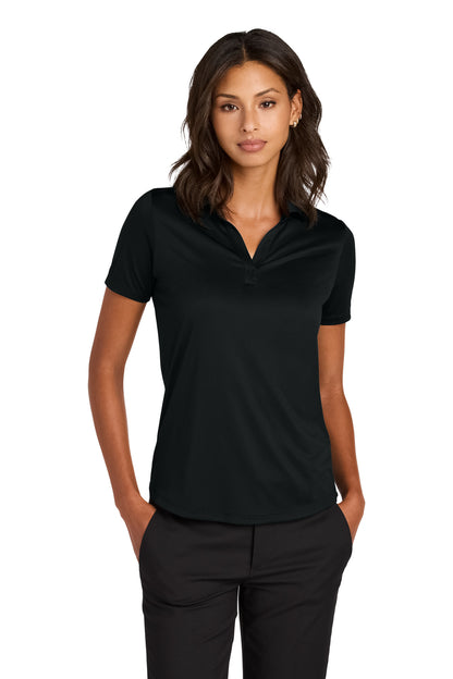 Mercer+Mettle Women's Recharge Jersey Polo MM1021 Deep Black
