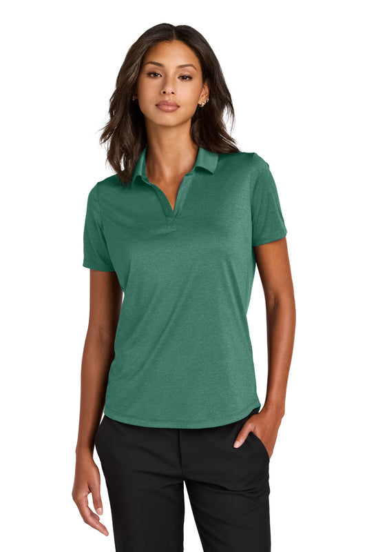 Mercer+Mettle Women's Recharge Jersey Polo MM1021 Sage Heather