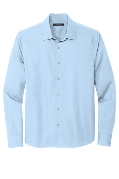 Mercer+Mettle Long Sleeve Stretch Woven Shirt MM2000 Air Blue End On End