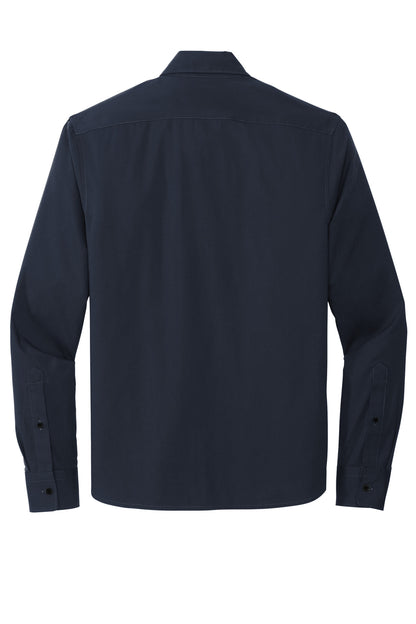 Mercer+Mettle Long Sleeve Stretch Woven Shirt MM2000 Night Navy