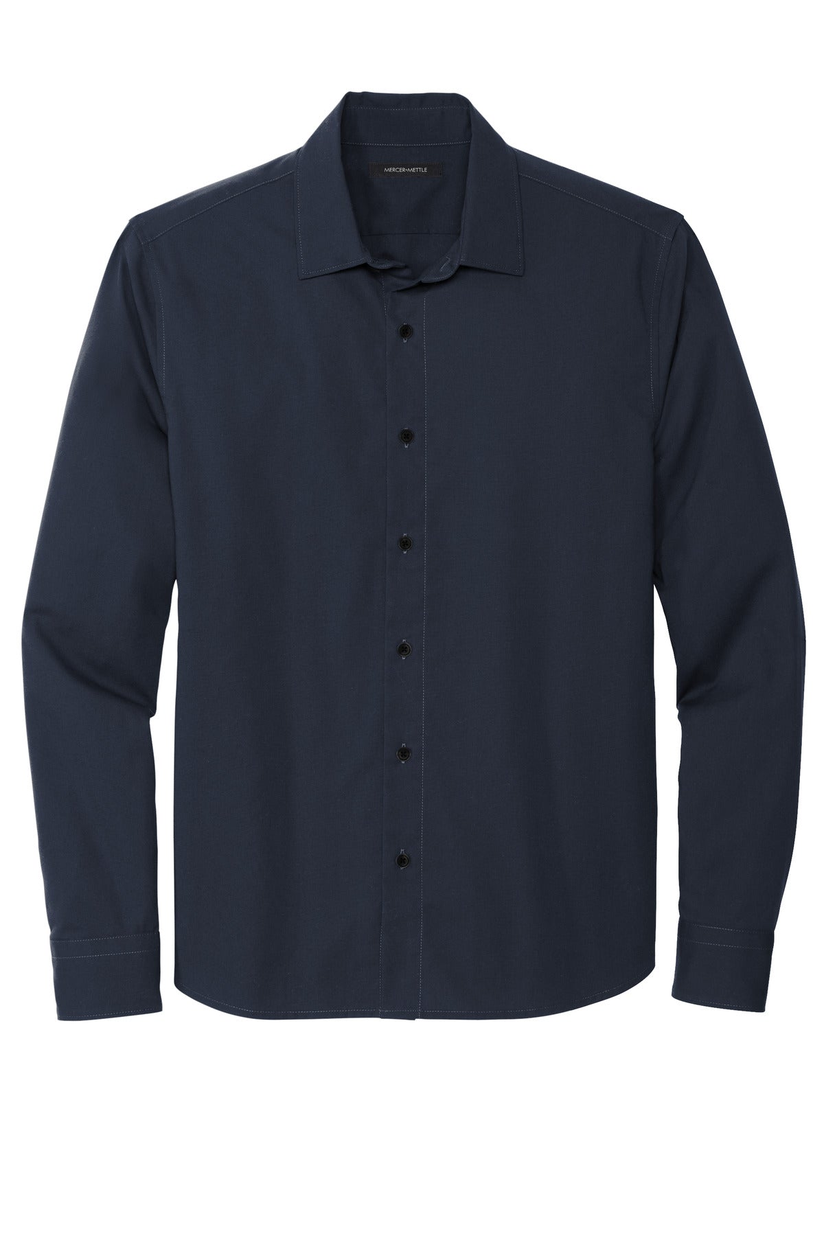Mercer+Mettle Long Sleeve Stretch Woven Shirt MM2000 Night Navy