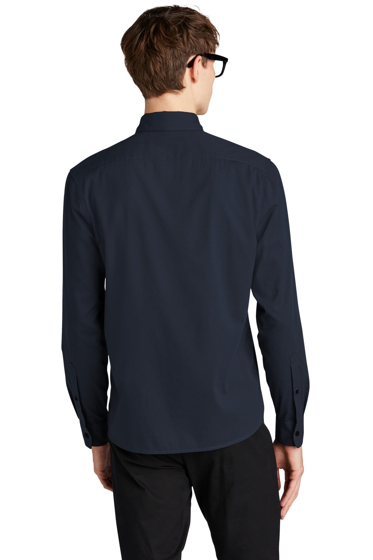Mercer+Mettle Long Sleeve Stretch Woven Shirt MM2000 Night Navy