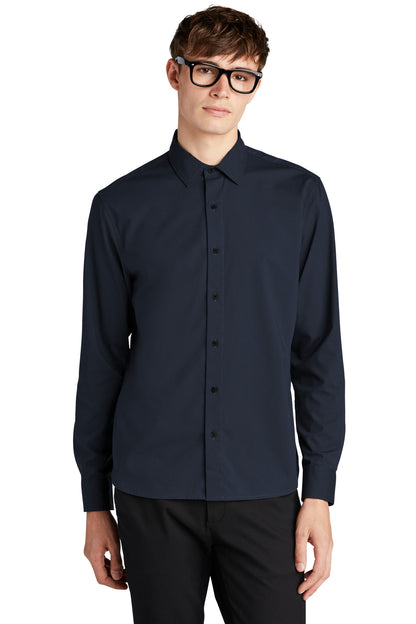 Mercer+Mettle Long Sleeve Stretch Woven Shirt MM2000 Night Navy