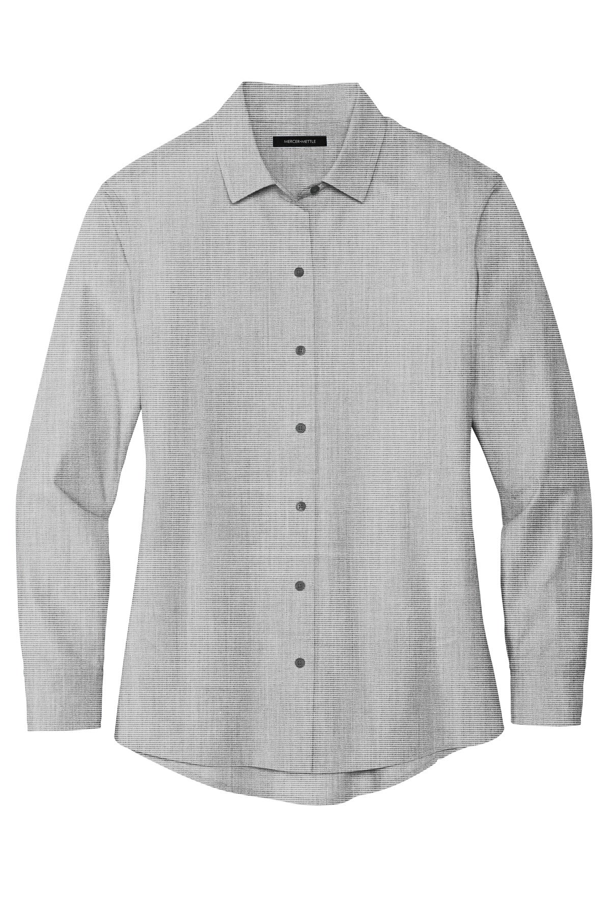 Mercer+Mettle Women's Long Sleeve Stretch Woven Shirt MM2001 Gusty Grey End On End