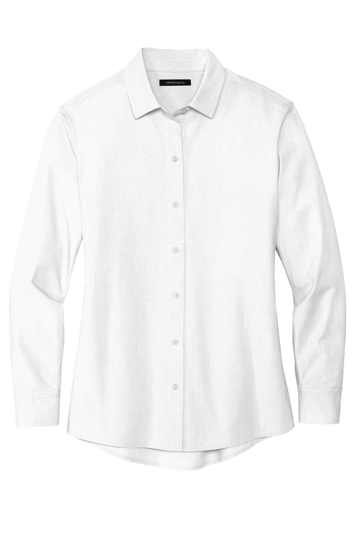 Mercer+Mettle Women's Long Sleeve Stretch Woven Shirt MM2001 White
