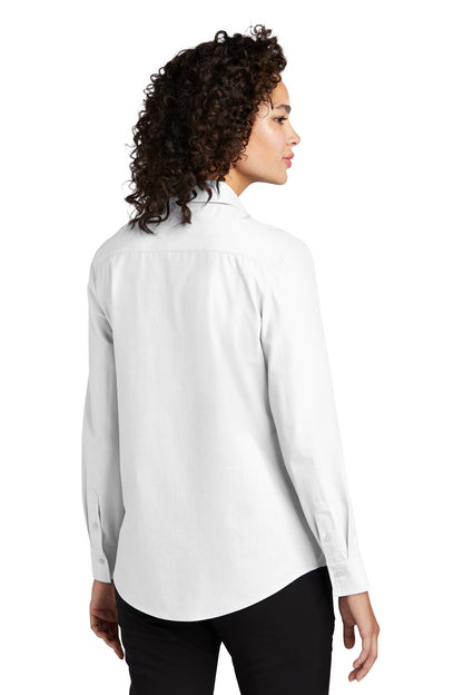 Mercer+Mettle Women's Long Sleeve Stretch Woven Shirt MM2001 White
