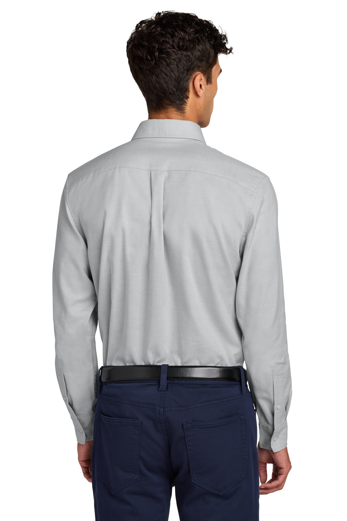 Mercer+Mettle Long Sleeve Modern Oxford Shirt MM2002 Gusty Grey
