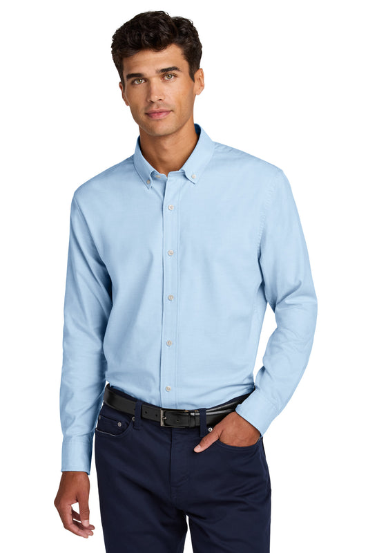 Mercer+Mettle Long Sleeve Modern Oxford Shirt MM2002 Light Blue