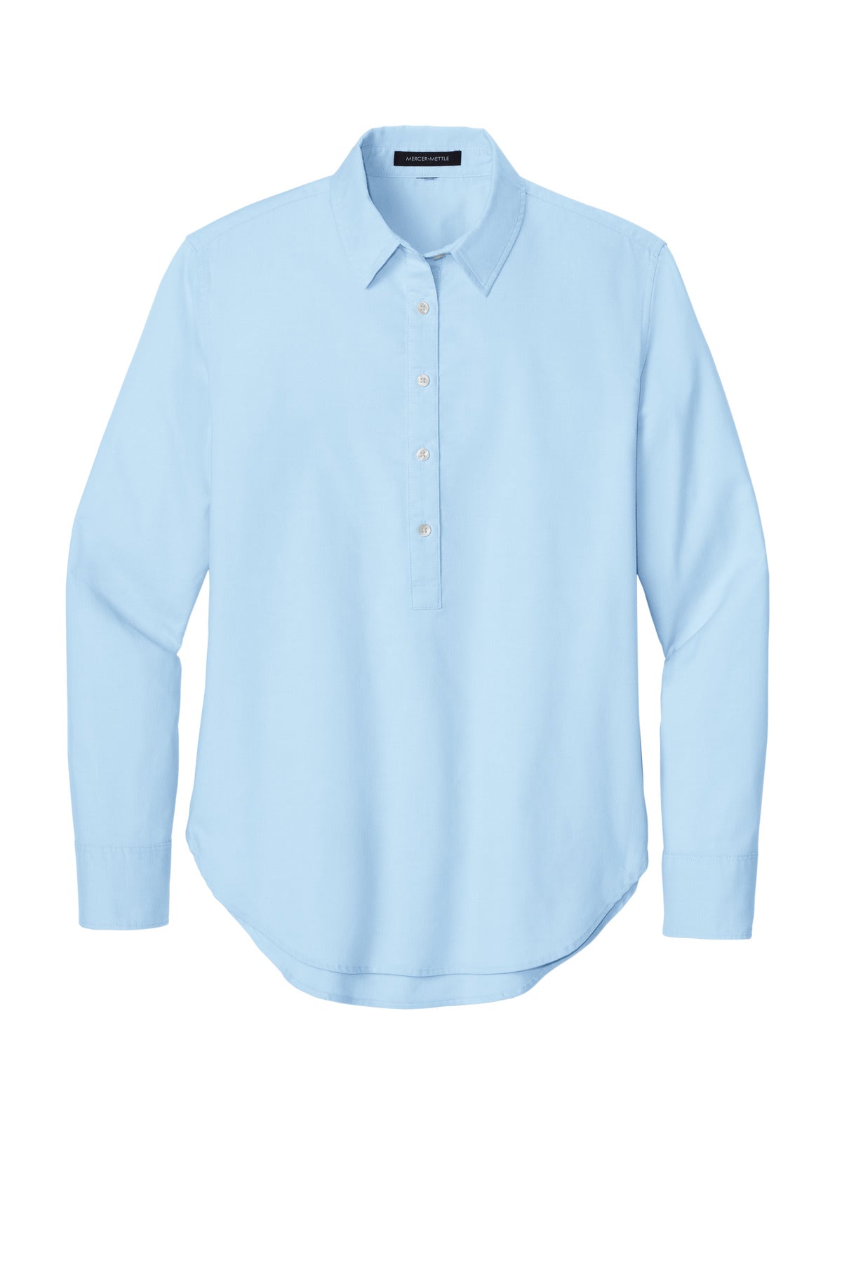 Mercer+Mettle Women's Long Sleeve Modern Oxford Shirt MM2003 Light Blue