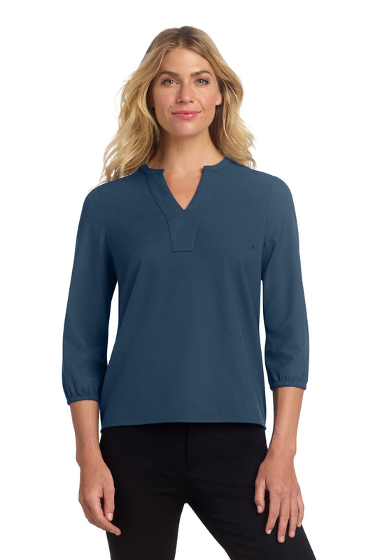 Mercer+Mettle Women's Stretch Crepe 3/4-Sleeve Blouse image 1
