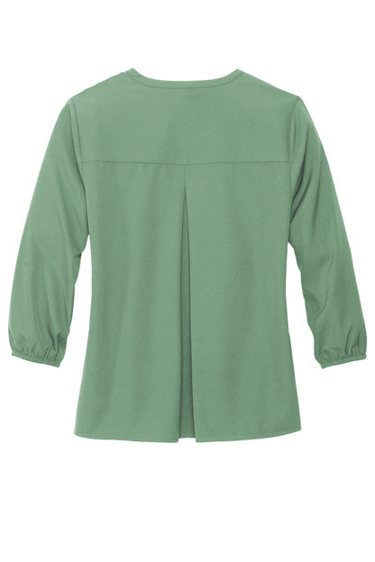 Mercer+Mettle Women's Stretch Crepe 3/4-Sleeve Blouse MM2011 Sage