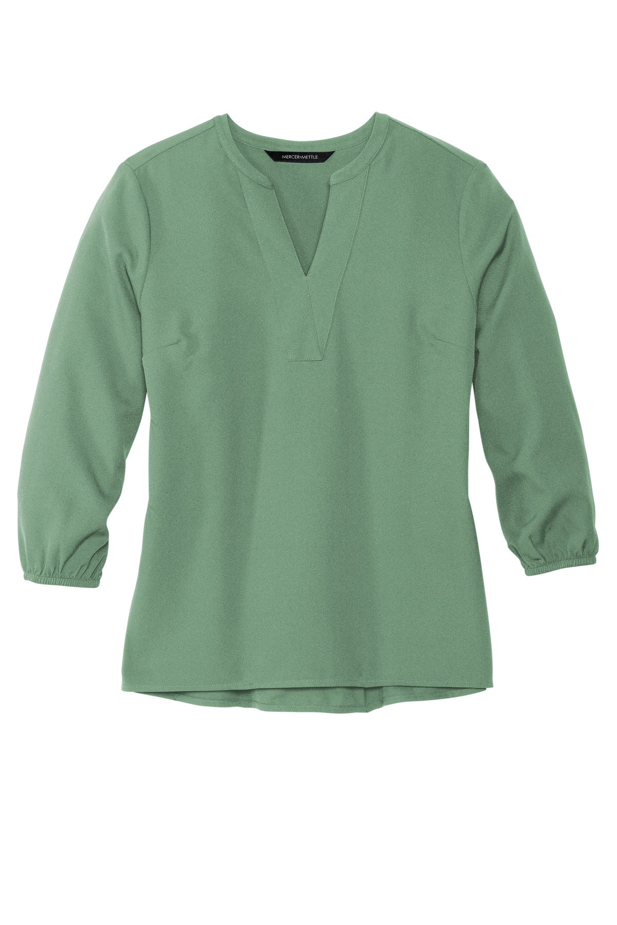 Mercer+Mettle Women's Stretch Crepe 3/4-Sleeve Blouse MM2011 Sage