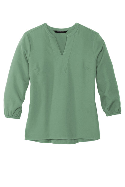 Mercer+Mettle Women's Stretch Crepe 3/4-Sleeve Blouse MM2011 Sage