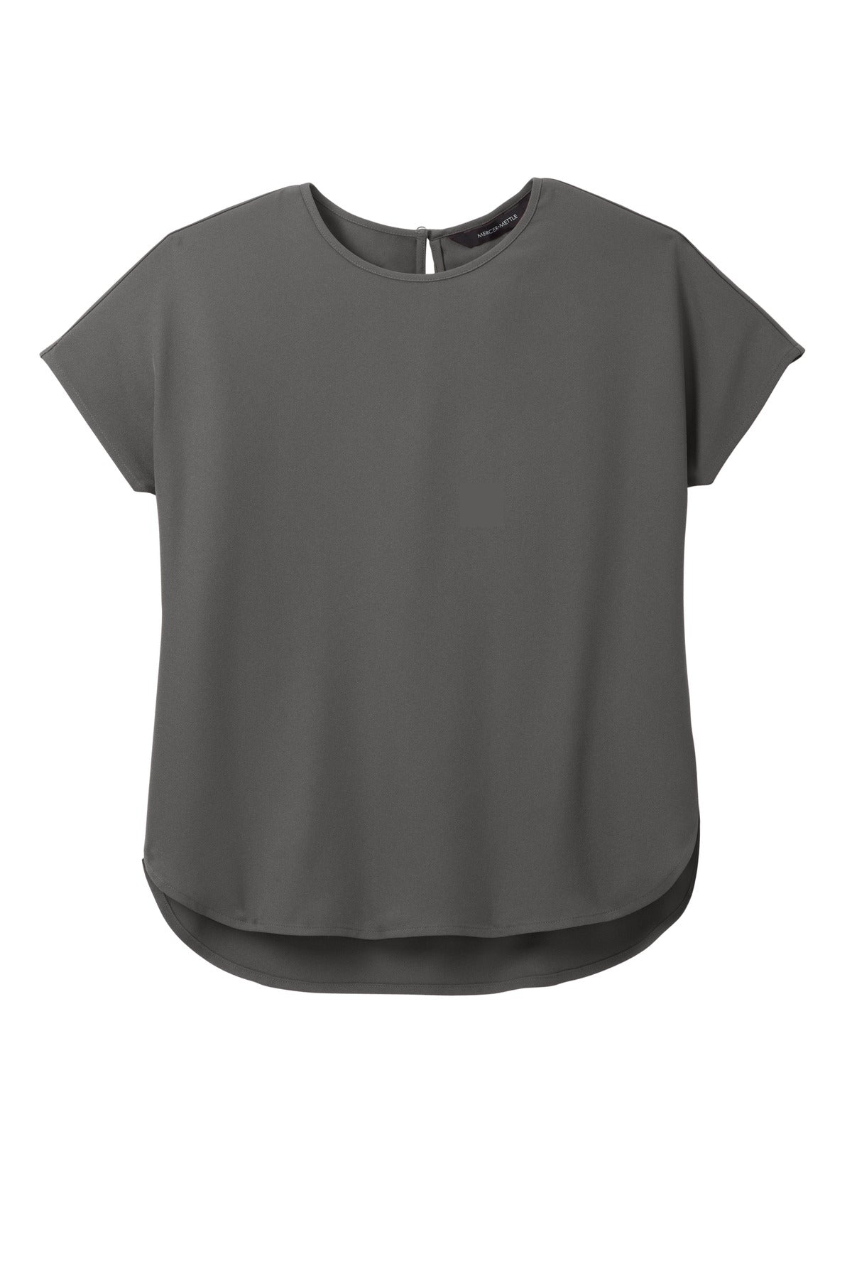 Mercer+Mettle Women's Stretch Crepe Crew MM2015 Anchor Grey