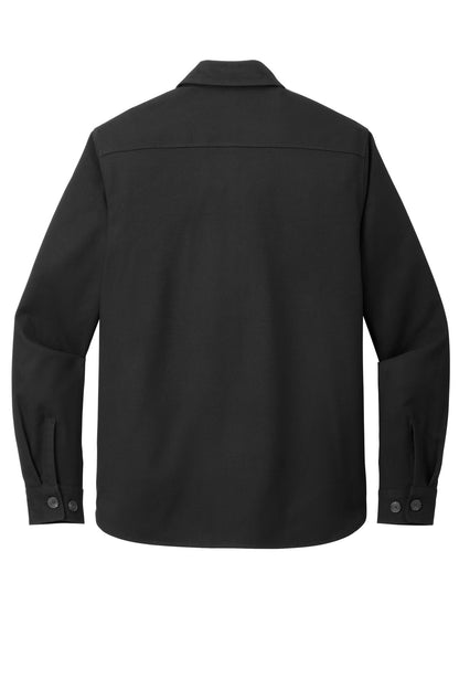 Mercer+Mettle Long Sleeve Twill Overshirt MM2020 Deep Black