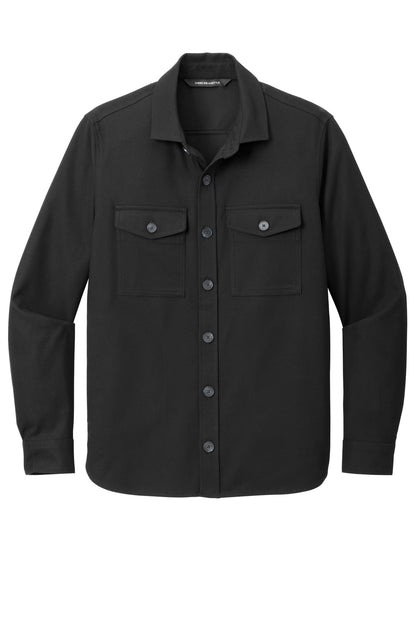 Mercer+Mettle Long Sleeve Twill Overshirt MM2020 Deep Black