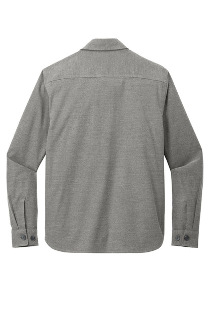 Mercer+Mettle Long Sleeve Twill Overshirt MM2020 Light Anchor Grey Heather