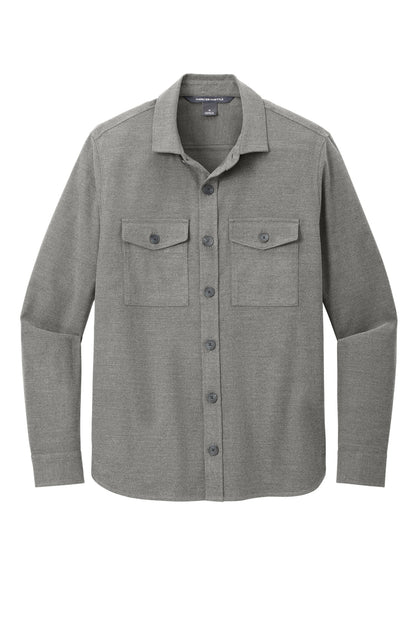 Mercer+Mettle Long Sleeve Twill Overshirt MM2020 Light Anchor Grey Heather
