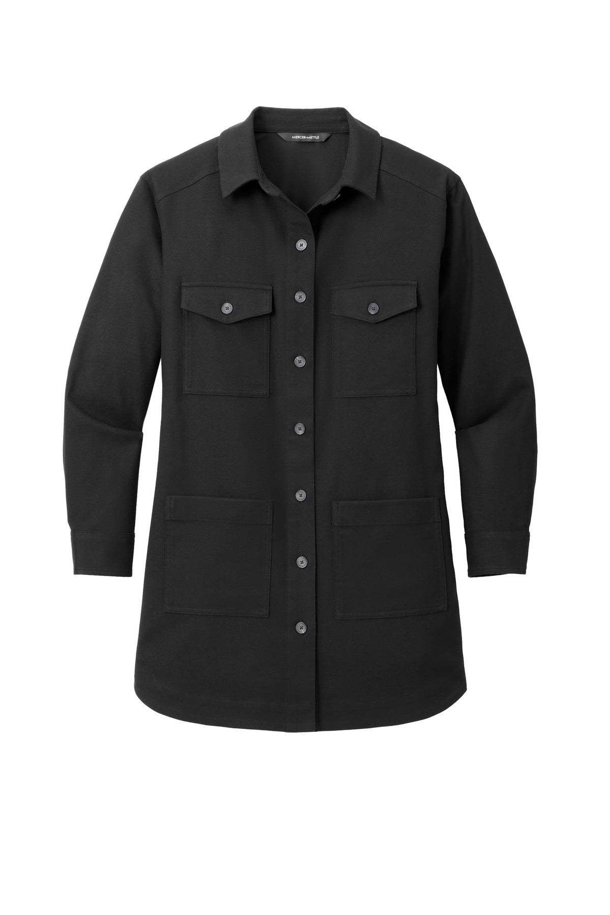 Mercer+Mettle Women's Long Sleeve Twill Overshirt MM2021 image 3